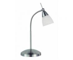 Paul Neuhaus Tischleuchte PINO, G9, Warmweiß, mit Touchdimmer und Flexarm, Glas opal matt, inklusive G9 Halogenleuchtmittel silberfarben Tischleuchten Lampen Leuchten sofort lieferbar