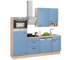 OPTIFIT Küchenzeile Elga blau Küchenzeilen ohne Geräte -blöcke Küchenmöbel Arbeitsmöbel-Sets