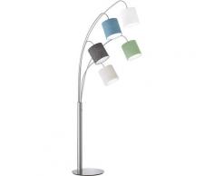 FISCHER & HONSEL Stehlampe Annecy, E14 silberfarben Standleuchten Stehleuchten Lampen Leuchten