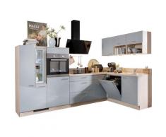 Express Küchen Winkelküche Scafa, ohne E-Geräte, Stellbreite 305 x 185 cm grau L-Küchen Küchenzeilen -blöcke Küchenmöbel Arbeitsmöbel-Sets