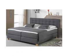 Home affaire Boxspringbett Tommy XXL grau Doppelbetten Betten Komplettbetten