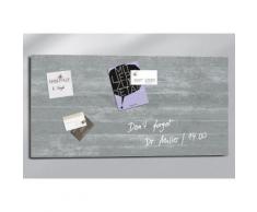 Sigel Glas-Magnettafel Inkl SuperDym-Magneten, grau, betonfarben