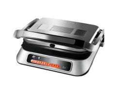 Hanseatic Kontaktgrill 83347967, 2100 W, mit 7 voreingestellten Grillprogrammen und Lichtindikator grau Elektrogrills Grill Haushaltsgeräte