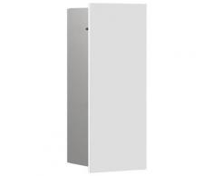 Emco Schrankmodule Asis Pure Bürstengarnitur-Modul Unterputz, Anschlag rechts, alpin-weiss (435 mm) weiß Badaccessoires