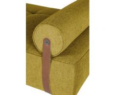 TOM TAILOR Daybett NORDIC DAYBED CHIC, inklusive Kissenrolle & Lederband, wahlweise mit Bettkasten, Füße in Eiche natur gelb Tagesbetten Gästebetten Betten