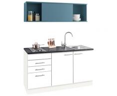 OPTIFIT Küchenzeile Mini, mit E-Geräten, Breite 150 cm blau Singleküchen Küchenzeilen -blöcke Küchenmöbel Arbeitsmöbel-Sets