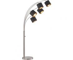 FISCHER & HONSEL Stehlampe Annecy, E14 silberfarben Bogenlampen Stehleuchten Lampen Leuchten
