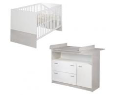 roba Babymöbel-Set Julia, (Spar-Set, 2 St.), mit Kinderbett und Wickelkommode weiß Baby Babybettausstattung Babymöbel Kinder- Jugendzimmer