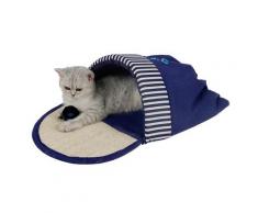 HEIM Tierbett Kuschelschuh Ocean-Style blau Katzenkörbe -kissen Katze Tierbedarf