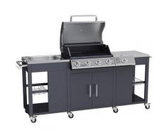 Tepro Gasgrill Grill-Küche Petersburg, BxTxH: 198x59x112 cm silberfarben Grills Gartenparty Aktionen Themen
