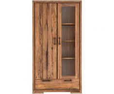 SIT Vitrine Sanam, aus Sheesham Holz mit ausdrucksstarker Maserung beige Vitrinenschränke Vitrinen Schränke