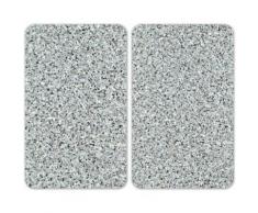 WENKO Herd-Abdeckplatte Universal Granit, (Set, 2 tlg.) grau Küchenaccessoires Wohnaccessoires