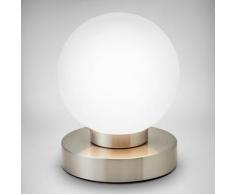 B.K.Licht Tischleuchte, E14, Farbwechsler, Touch Tisch-Lampe Nachttisch-Lampe Schreibtischlampe Wohnzimmerlampen E14 weiß Tischleuchte Tischleuchten Lampen Leuchten sofort lieferbar