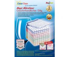 TELESHOP Geschirrtuch "CleverCleanMagic Mikrofaser" (Set 12-tlg), bunt, bunt