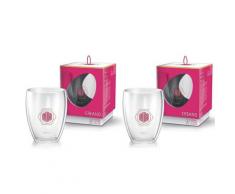 Creano Thermoglas Blume des Lebens, (Set, 2 tlg.), hitzebeständig, 2-teilig farblos Gläser-Sets Gläser Glaswaren Haushaltswaren