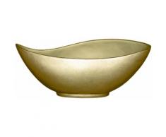 Franz Müller Flechtwaren Dekoschale Magna (1 Stück) goldfarben Dekoschalen Dekotabletts Deko Wohnaccessoires