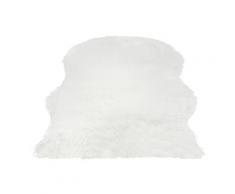 Hochflor-Teppich Jona Bruno Banani fellförmig Höhe 65 mm maschinell gewebt, weiß, weiß