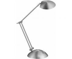 TRIO Leuchten LED Schreibtischlampe CALCIO, silberfarben, nickelfarben