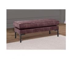 Leonique Hocker Drace, Sitzbank verziert mit einem umlaufenden Keder, schlanke Metallfüße, gepolstert braun Polsterhocker Sessel und Sofas Couches