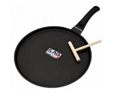Kopf Crêpespfanne aus Aluguss, Induktion, inkl. Teigverteiler Marra schwarz Crêpepfanne Pfannen Haushaltswaren Töpfe