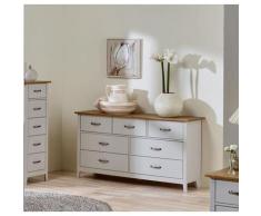 Home affaire Kommode Norfolk, mit 7 Schubladen, Breite 143 cm grau Schubladenkommoden Kommoden Sideboards
