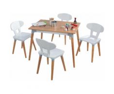 KidKraft Kindersitzgruppe Mid-Century Kid weiß Kinder Kinderstühle Kindermöbel Sitzmöbel-Sets