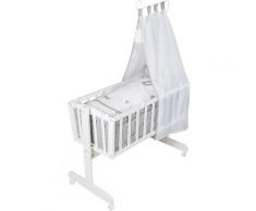 Roba Stubenbett Komplettwiegenset Miffy 7-tlg, weiß, weiß-grau