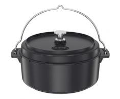 RÖSLE Kochtopf VARIO, Gusseisen, (1 tlg.), Dutch Oven, Deckel als Pfanne einsetzbar, mit Tragebügel, 8,5 l schwarz Gemüsetöpfe Töpfe Haushaltswaren
