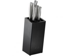 RÖSLE Messerblock, 6 tlg., aus Bambusholz mit 5 scharf geschliffenen Messern, ergonomische Griffe, Klingenspezialstahl schwarz Messerblock Küchenmesser-Sets Besteck Messer Haushaltswaren