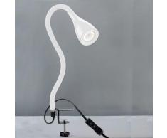 B.K.Licht,LED Klemmleuchte Sirius (weiß) weiß Leselampen Lampen Leuchten