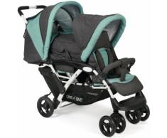 CHIC4BABY Geschwisterwagen "Duo melange mint", grau, Unisex, grau