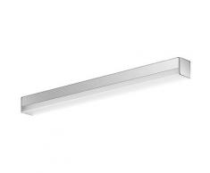 Emco LED Spiegelleuchte System2 waagerecht, Inkl. Trafo silberfarben Bad-Spiegelleuchten Badleuchten Lampen Leuchten