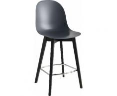 connubia by calligaris 4-Fußstuhl Academy W CB/1672 P15L grau Barhocker Barmöbel Küchenmöbel Stühle