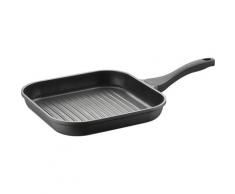 PINTINOX Grillpfanne Pro, Aluminium, 28x28 cm, eckig,3-lagige Antihaftbeschichtung, Induktionsgeeignet schwarz Grillpfannen Pfannen Haushaltswaren