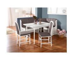 Eckbankgruppe Paris, (Set, 4 tlg.) weiß Eckbankgruppen Tische Sitzmöbel-Sets