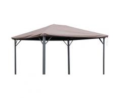 Quick Star Pavillon-Schutzhülle Barcelona 2, für 360x300 cm braun Zubehör Pavillons Gartenmöbel Gartendeko