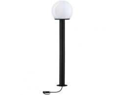 Paulmann LED Gartenleuchte Outdoor Plug & Shine Poller Classic, E14, 1 St., Warmweiß, E14 24V IP44 Globe Anthrazit grau Außenleuchten SOFORT LIEFERBARE Lampen Leuchten