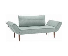INNOVATION LIVING ™ Schlafsofa Zeal, im Scandinavian Design, Styletto Beine, inklusive Rückenkissen blau Schlafsofas Sofas Couches