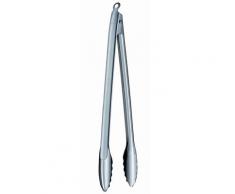 RÖSLE Kochzange, Gourmetzange in Profiqualität zum Kochen, Grillen und Servieren, intuitives Verschlusssystem, Edelstahl 18/10, spülmaschinengeeignet silberfarben Kochzange Kochbesteck Besteck Messer Haushaltswaren
