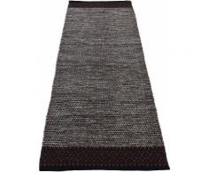 carpetfine Läufer Kelim Mia, rechteckig, 6 mm Höhe, Baumwolle Wendeteppich braun Teppichläufer Bettumrandungen Teppiche