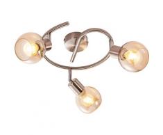 Nino Leuchten LED Deckenspot CASTELLO, E14, Warmweiß, Deckenleuchte, Deckenlampe silberfarben LED-Lampen LED-Leuchten Lampen sofort lieferbar