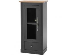 Home affaire Vitrine Westminster, grau, grau/eichefarben