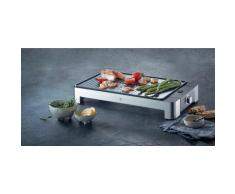 WMF Tischgrill LONO flach & gerippt silberfarben Elektrogrills Grill Haushaltsgeräte