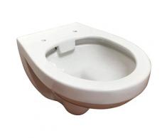 ADOB Tiefspül-WC, spülrandlos, inkl. Schallschutzmatte weiß Tiefspül-WC WC-Becken WC Bad Sanitär