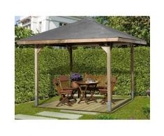 weka Pavillon Paradies 1, BxT: 294x294 cm braun Pavillons Garten Balkon