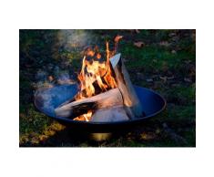 dobar Feuerschale Stockholm, ØxH: 60x17 cm schwarz Feuerstellen Feuerkörbe Garten Balkon