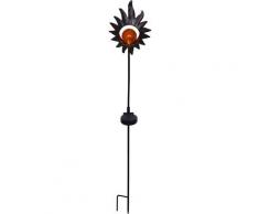 näve,LED Gartenleuchte Solarspieß Sonne rosegold Gartenleuchten Außenleuchten Lampen Leuchten