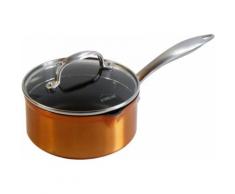 Stoneline Stielkasserolle, Aluminium, Induktion, Ø 16 cm, braun, Neutral, Kupfer
