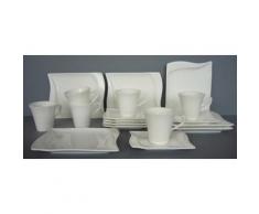 van Well Kaffeeservice Harmony, (Set, 18 tlg.), Mikrowellengeeignet weiß Zubehör für Kaffeemaschinen Kaffee Espresso Haushaltsgeräte