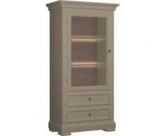 SELVA Vitrine Constantia Modell 7502 wahlweise mit oder ohne Beleuchtung, beige, beige dunkel